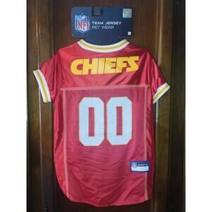 Kansas City Chiefs dog team jersey size large